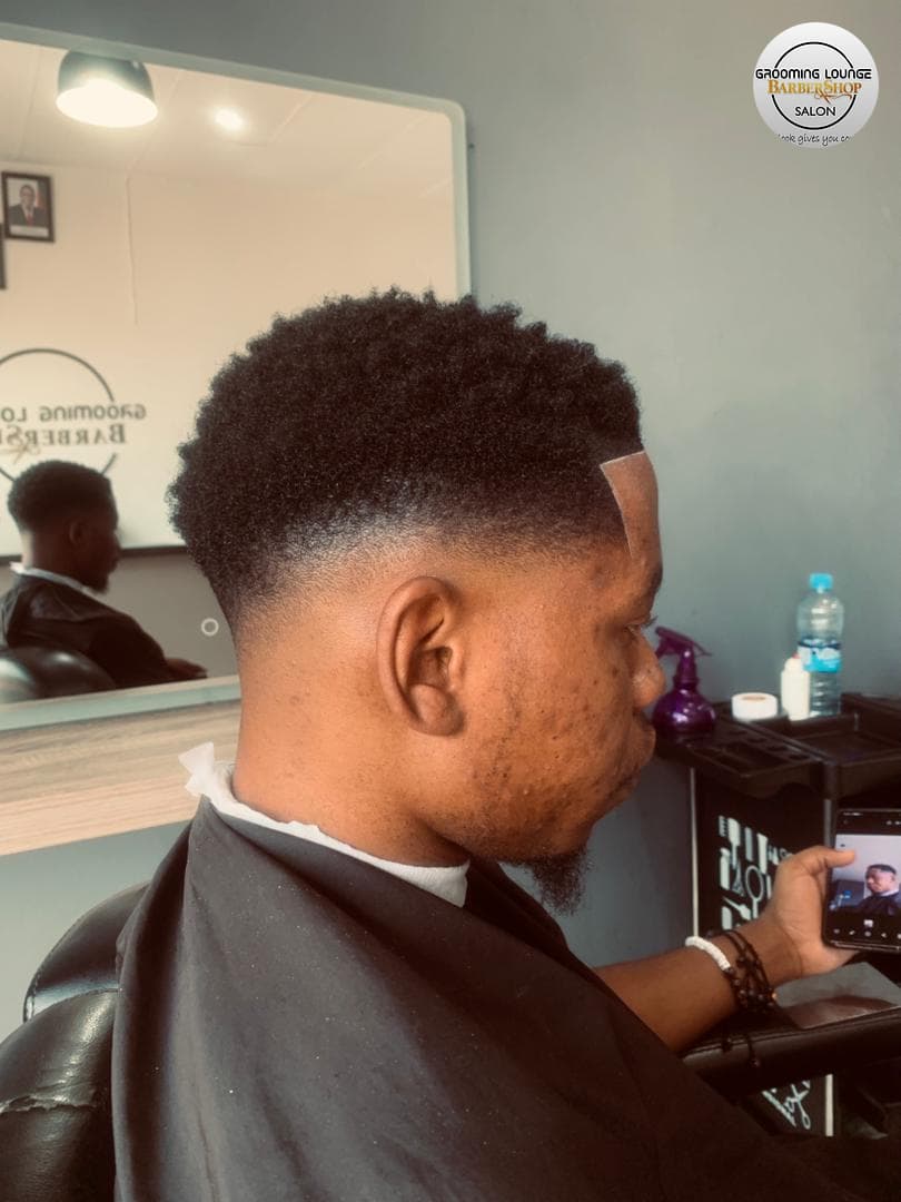 Adult haircut side profile