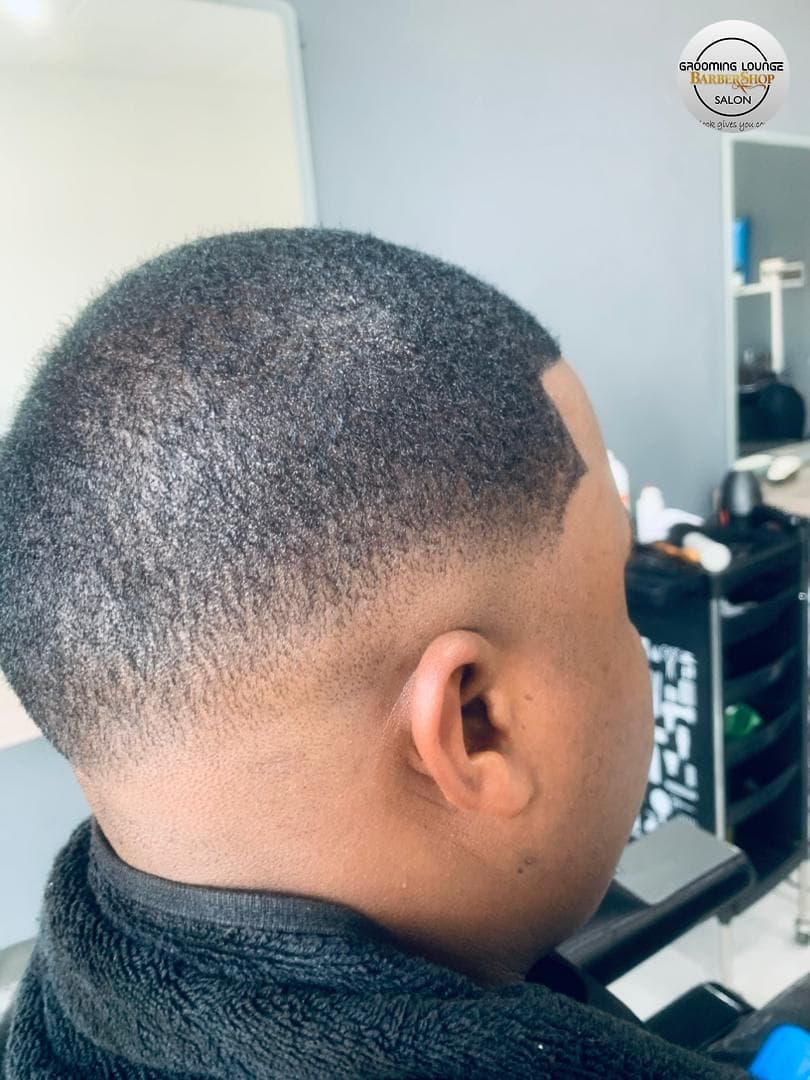 Adult haircut side fade