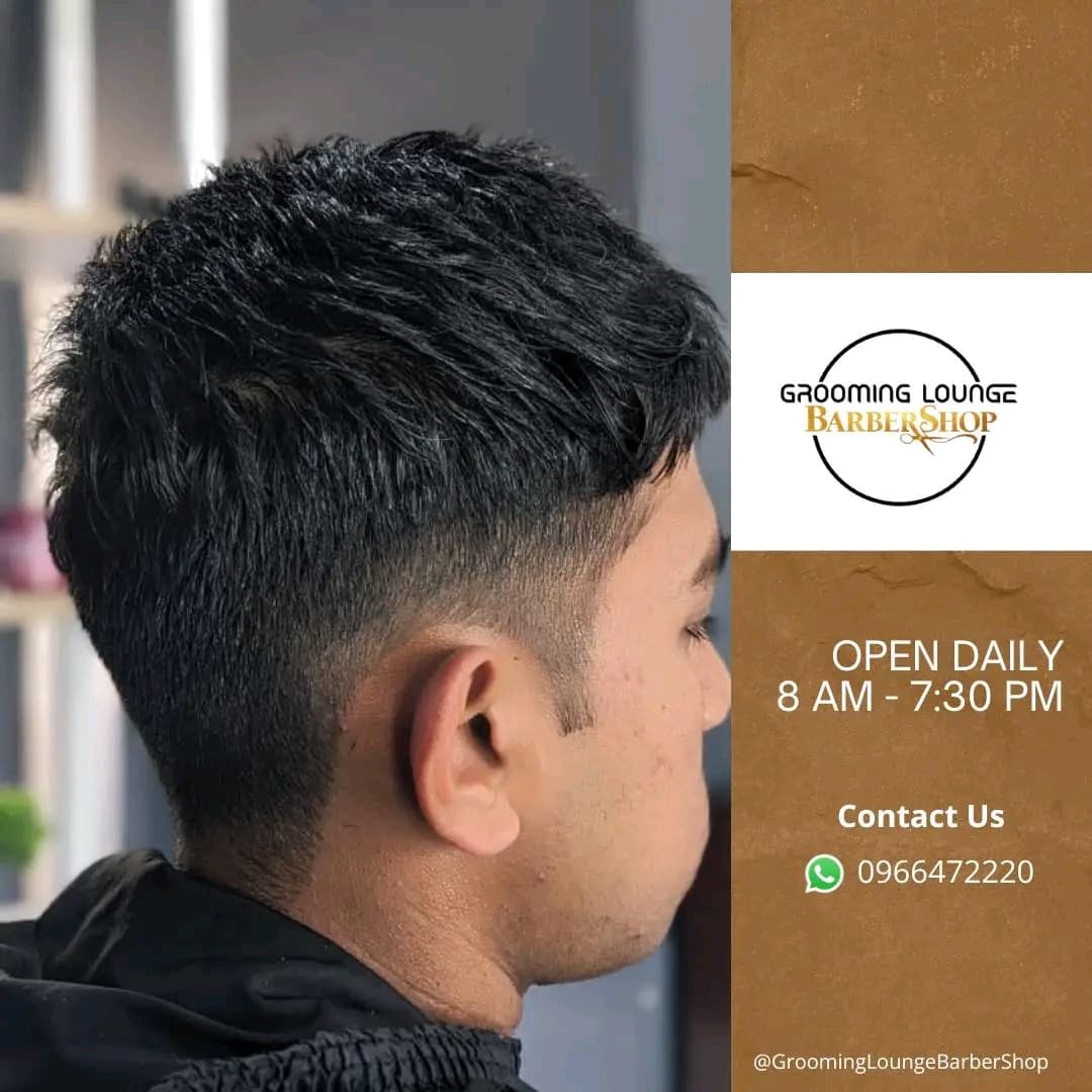 Caucasian haircut